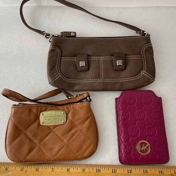 Michael Kors Bundle of 3 Small Leather Accessories